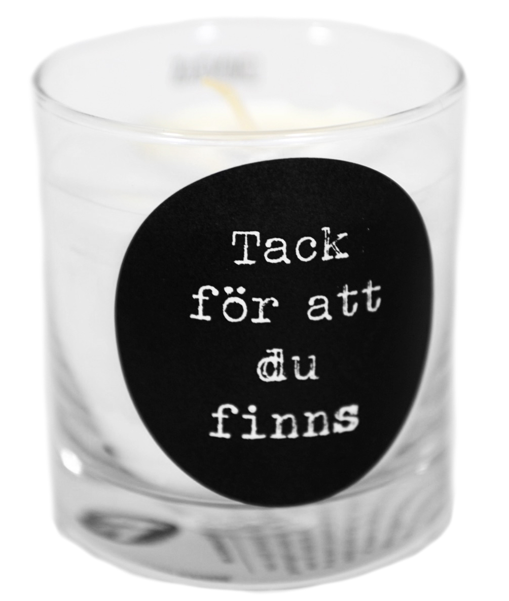 Tack för att du finns Doftljus (citrongräs)